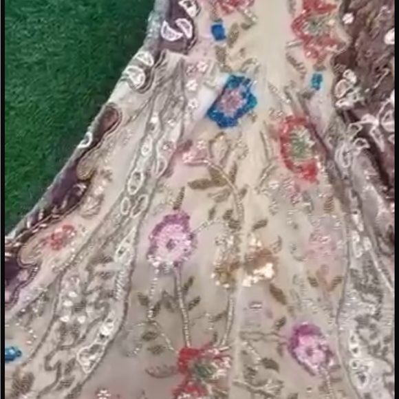 Designer Paris fashion week Jumpsuit hand embroidered - Picture 3 of 3